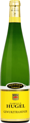 Бесплатная доставка | Сладкое вино Hugel & Fils VT Vendange Tardive — Поздний сбор A.O.C. Alsace Эльзас Франция Gewürztraminer — Гевюрцтраминер Полубутылка 37 cl