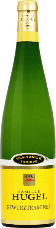 Envio grátis | Vinho Doce Hugel & Fils VT Vendange Tardive — Vindima Tardia A.O.C. Alsace Alsácia França Gewürztraminer Meia Garrafa 37 cl