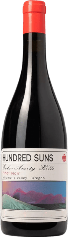 Free Shipping | Red Wine Hundred Suns A.V.A. Eola-Amity Hills Oregon United States Pinot Noir 75 cl