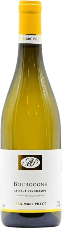 Envío gratis | Vino Blanco Domaine Jean-Marc Pillot Le Haut des Champs A.O.C. Bourgogne Borgoña Francia Chardonnay 75 cl