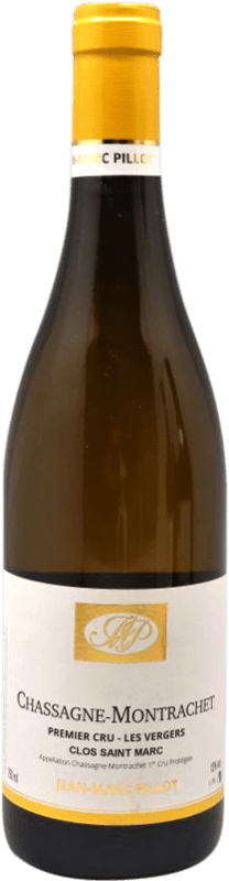 Envío gratis | Vino Blanco Domaine Jean-Marc Pillot Les Vergers 1er Premier Cru A.O.C. Chassagne-Montrachet Borgoña Francia Chardonnay 75 cl