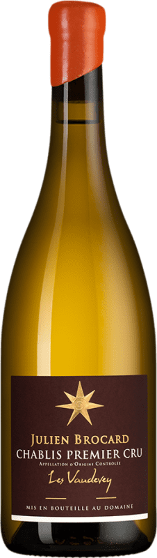 Spedizione Gratuita | Vino Bianco Julien Brocard 7 Lieux Les Vau de Vey 1er Premier Cru A.O.C. Chablis Borgogna Francia Chardonnay Bottiglia Magnum 1,5 L