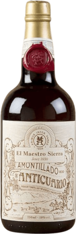 Spedizione Gratuita | Vino Bianco Maestro Sierra Anticuario Amontillado D.O. Jerez-Xérès-Sherry Andalusia Spagna Palomino Fino 75 cl