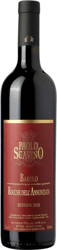 Envío gratis | Vino Tinto Paolo Scavino Roche de la Annuziata D.O.C.G. Barolo Piemonte Italia Nebbiolo 75 cl