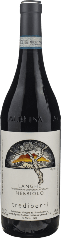 Envío gratis | Vino Tinto Trediberri D.O.C. Langhe Piemonte Italia Nebbiolo 75 cl