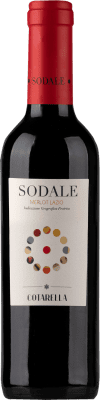 Kostenloser Versand | Rotwein Falesco Sodale Trocken I.G.T. Lazio Latium Italien Merlot Halbflasche 37 cl