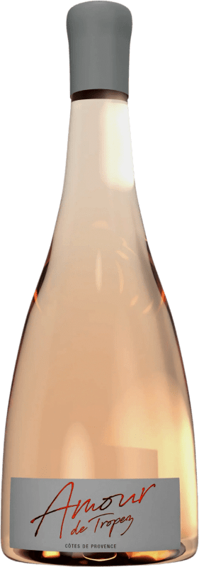Envio grátis | Vinho Rosé Domaine Tropez Amour Trocken — Seco Rosé A.O.C. Côtes de Provence Provença França Syrah, Garnacha — Grenache, Cabernet Sauvignon, Cinsault 75 cl
