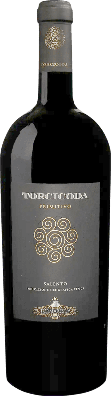 Kostenloser Versand | Rotwein Tormaresca Torcicoda Trocken I.G.T. Salento Apulien Italien Primitivo Doppelmagnum Jeroboam-Flasche 3 L