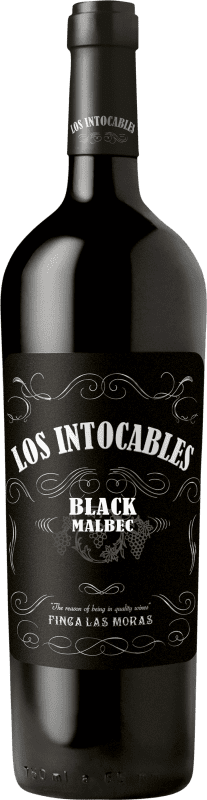 Envio grátis | Vinho Tinto Finca Las Moras Los Intocables Trocken — Seco Black — Edição Preta I.G. Mendoza Mendoza Argentina Malbec 75 cl