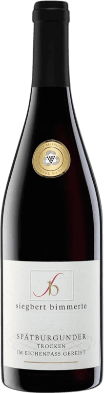Envío gratis | Vino Tinto Siegbert Bimmerle Trocken — Seco Oak Barrel — Barrica de Roble I.G. Baden Baden Alemania Pinot Negro 75 cl