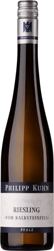 Envío gratis | Vino Blanco Philipp Kuhn Laumersheimer Vom Kalksteinfels Trocken — Seco Q.b.A. Pfälz Pfälz Alemania Riesling 75 cl
