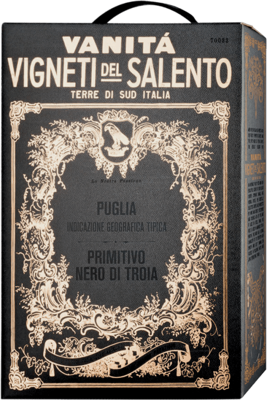 32,95 € 送料無料 | 赤ワイン Fantini Vanita Primitivo Nero di Troia Trocken — 辛口 I.G.T. Puglia バッグ・イン・ボックス 3 L