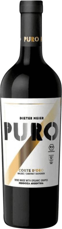 Envío gratis | Vino Tinto Dieter Meier Puro Corte d'Oro Trocken — Seco I.G. Mendoza Mendoza Argentina Cabernet Sauvignon, Malbec, Petit Verdot 75 cl