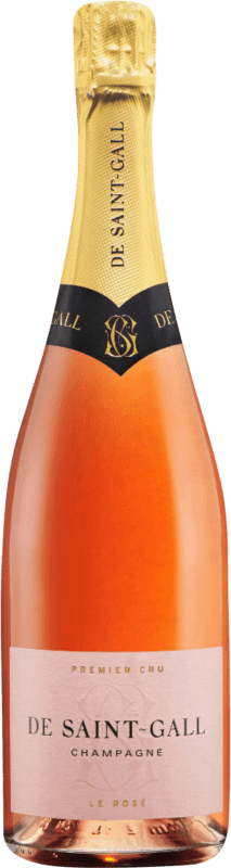 56,95 € | ロゼのスパークリングワイン Saint Gall Brut — ブリュット 1er Premier Cru, Rosé — ロゼ A.O.C. Champagne シャンパン フランス Pinot Noir — ピノ・ノワール, Chardonnay — シャルドネ 75 cl