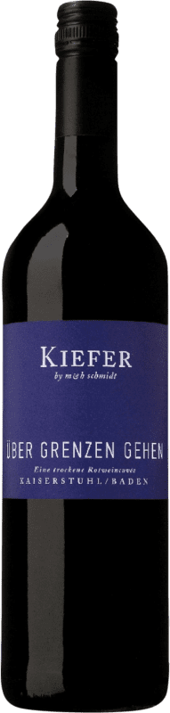 8,95 € | Vino Tinto Friedrich Kiefer Über Grenzen Gehen Trocken — Seco Cuvée I.G. Baden Baden Alemania Cabernet Sauvignon, Pinot Negro, Dornfelder, Dunkelfelder 75 cl