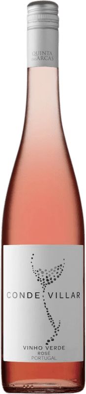 Envio grátis | Vinho Rosé Quinta das Arcas Conde Villar Trocken — Seco Rosé I.G. Vinho Verde Vinho Verde Portugal Touriga Nacional, Espadeiro 75 cl