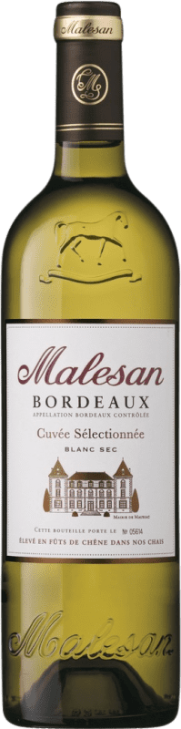 8,95 € | Vino Blanco Castel Châteaux & Grands Crus Malesan Trocken — Seco A.O.C. Bordeaux Burdeos Francia Sauvignon 75 cl