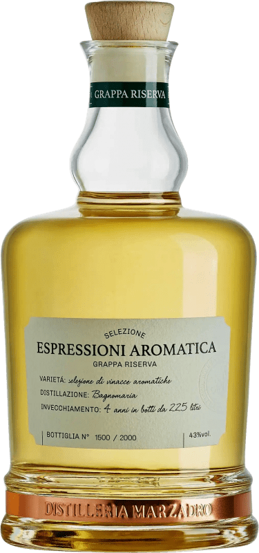 89,95 € | Grappa Marzadro Espressioni Aromatica Trocken — Secco Trentino Italia Moscato, Chardonnay, Gewürztraminer 70 cl
