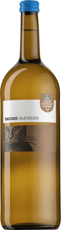 11,95 € 送料無料 | 白ワイン Sommerach Halbtrocken — やや辛口 Q.b.A. Franken