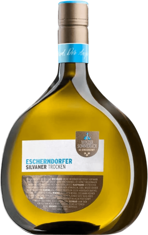 11,95 € 送料無料 | 白ワイン Sommerach Escherndorfer Trocken — 辛口 Q.b.A. Franken