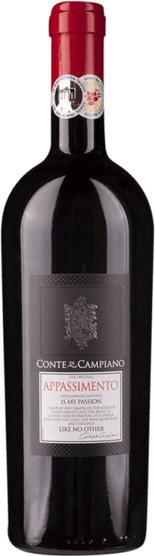 16,95 € Spedizione Gratuita | Vino Rosso Conte di Campiano Semiseco — Semisecco Appassimento, Passito I.G.T. Puglia