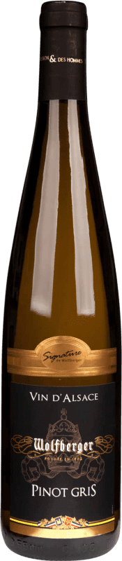 Envio grátis | Vinho Branco Wolfberger Semiseco — Meio Seco Signature A.O.C. Alsace Alsácia França Pinot Cinzento 75 cl