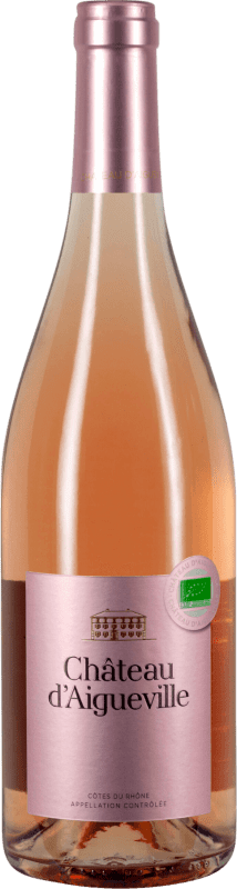 Envio grátis | Vinho Rosé Château d'Aigueville Trocken — Seco Rosé A.O.C. Côtes du Rhône Rhône França Syrah, Garnacha — Grenache, Cariñena — Carignan 75 cl