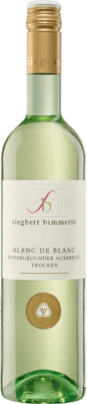 Envío gratis | Vino Blanco Siegbert Bimmerle Trocken — Seco Blanc de Blancs I.G. Baden Baden Alemania 75 cl