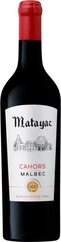 12,95 € | Vino Tinto Castel Châteaux & Grands Crus Matayac Trocken — Seco A.O.C. Cahors Piemonte Francia Malbec 75 cl