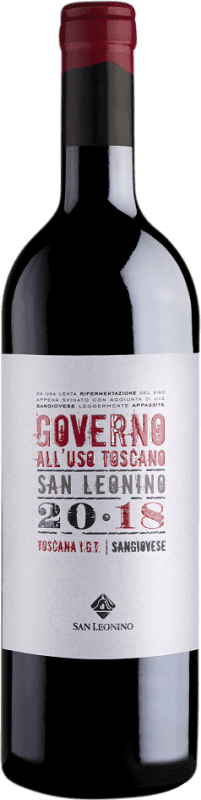 Envio grátis | Vinho Tinto San Leonino Governo all'Uso Trocken — Seco I.G.T. Toscana Tuscany Itália Sangiovese 75 cl