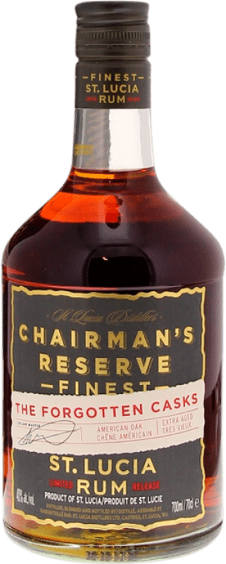 56,95 € | Rum Saint Lucia Chairman's The Forgotten Casks American — Americano, Oak Cask — Barrica de Carvalho Reserva Santa Lúcia 70 cl