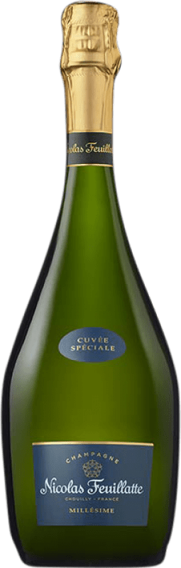 Free Shipping | White Sparkling Wine Nicolas Feuillatte Cuvée, Special A.O.C. Champagne Champagne France 75 cl