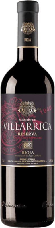 22,95 € Envío gratis | Vino Tinto Señorío de Villarrica Selección Reserva D.O.Ca. Rioja
