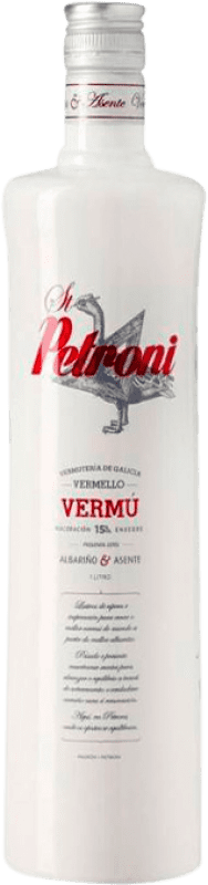 Envio grátis | Vermute Vermutería de Galicia Petroni Tinto Galiza Espanha Garrafa Medium 50 cl