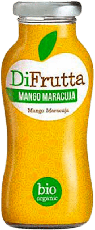Envoi gratuit | Boîte de 24 unités Jus DiFrutta Italie Petite Bouteille 20 cl Mango — Mangue, Maracuyá — Fruit de la Passion, Nectar