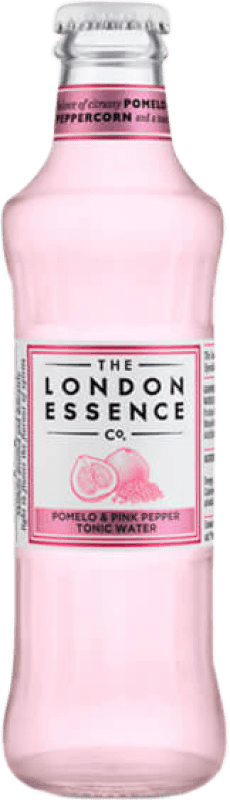 Envoi gratuit | Boîte de 24 unités Mixer The London Essence Royaume-Uni Petite Bouteille 20 cl Pink Grapefruit — Pamplemousse Rose, Tonic Water — Eau Tonique, Pepper — Poivre