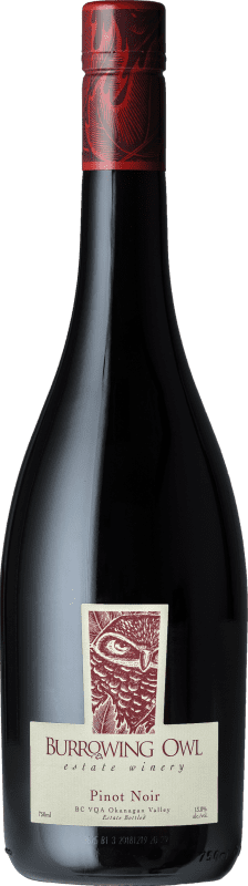 Envoi gratuit | Vin Rouge Burrowing Owl V.G.A. Okanagan Valley Canada Pinot Noir 75 cl