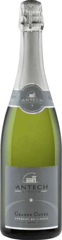 Envoi gratuit | Vin Mousseux Blanc Antech Brut Grande Cuvée A.O.C. Crémant de Limoux Languedoc France Chardonnay, Chenin, Mauzac 75 cl