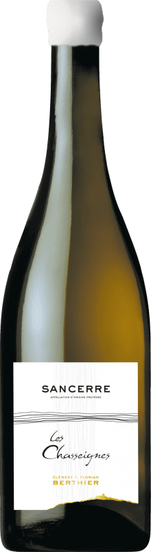 Envío gratis | Vino Blanco Clément et Florian Berthier Les Chasseignes A.O.C. Sancerre Loire Francia Sauvignon 75 cl