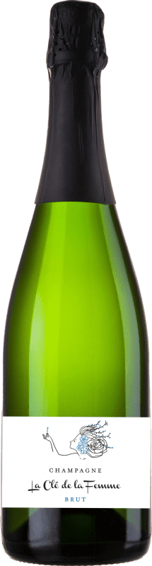 送料無料 | 白のスパークリングワイン Clément et Florian Berthier La Clé de La Femme Brut — ブリュット A.O.C. Champagne シャンパン フランス Chardonnay — シャルドネ, Pinot Meunier — ピノ・ムニエ 75 cl