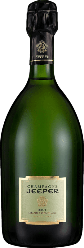 56,95 € | Espumante Branco Jeeper Grand Assemblage Brut — Bruto A.O.C. Champagne Champagne França Pinot Noir, Chardonnay, Pinot Meunier 75 cl