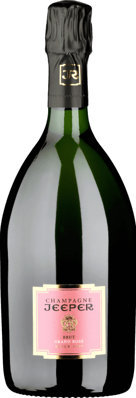 Envio grátis | Espumante Rosé Jeeper Grand Brut — Bruto Rosé A.O.C. Champagne Champagne França Pinot Noir, Chardonnay 75 cl