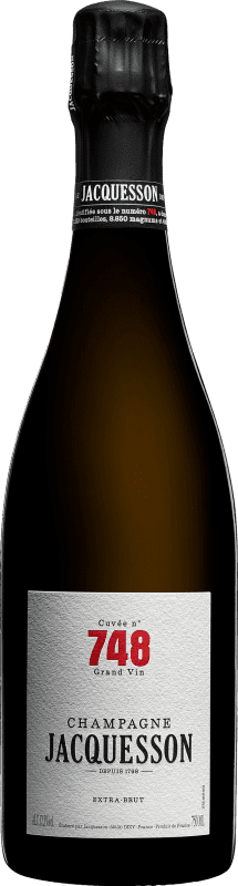 Envoi gratuit | Vin Mousseux Blanc Jacquesson 748 Cuvée A.O.C. Champagne Champagne France Pinot Noir, Chardonnay, Pinot Meunier 75 cl