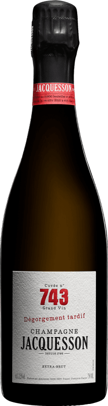 Envoi gratuit | Vin Mousseux Blanc Jacquesson 743 Dégorgement Tardif Cuvée A.O.C. Champagne Champagne France Pinot Noir, Chardonnay 75 cl