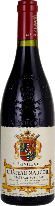Envoi gratuit | Vin Rouge Château Maucoil Privilège A.O.C. Châteauneuf-du-Pape Rhône France Organic — Biologique 75 cl