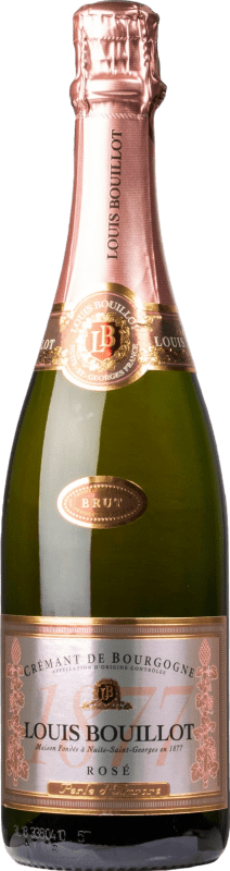 Envio grátis | Espumante Rosé Louis Bouillot Perle d'Aurore Rosé A.O.C. Crémant de Bourgogne Borgonha França Pinot Noir, Gamay, Chardonnay 75 cl