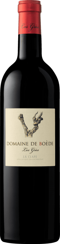 Envío gratis | Vino Tinto Château La Négly Domaine de Boède Les Gres A.O.P. La Clape Languedoc Francia Syrah, Garnacha, Mourvèdre 75 cl