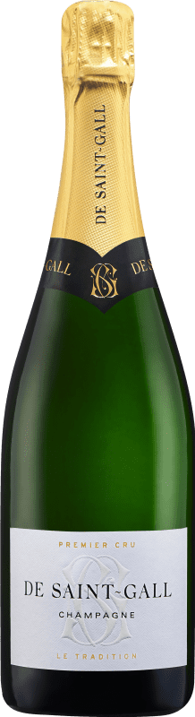 Envio grátis | Espumante Branco Saint Gall Tradicional, 1er Premier Cru A.O.C. Champagne Champagne França Pinot Noir, Chardonnay 75 cl