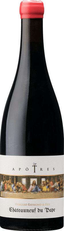 Envio grátis | Vinho Tinto Raymond Usseglio Les Apotres A.O.C. Châteauneuf-du-Pape Rhône França Garnacha — Grenache, Mourvèdre, Cinsault, Counoise, Bourboulenc, Clairette Organic — Bio 75 cl