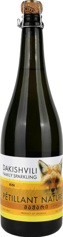 Free Shipping | White Sparkling Wine Dakishvili Pét-Nat Pétillant Naturel — Naturally Sparkling I.G. Kakheti Kakheti Georgia Kisi Organic — Eco 75 cl
